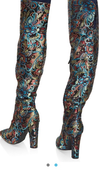 Floral Printed Boot - Picture 2 of 2